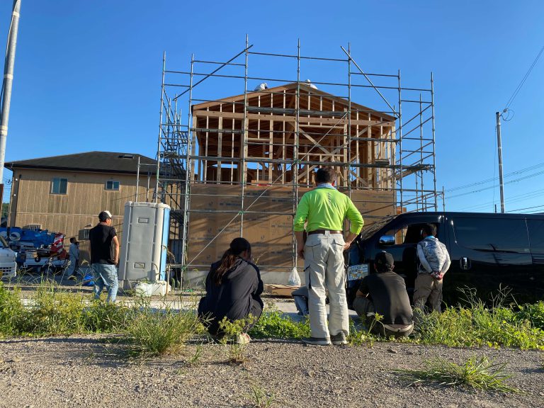 モデルハウス建築中！