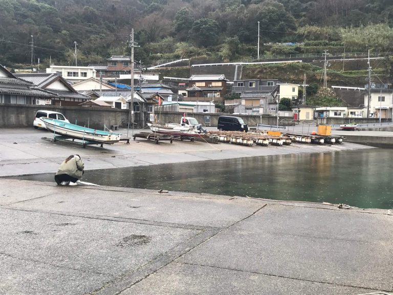 海にぶち上げ。。。