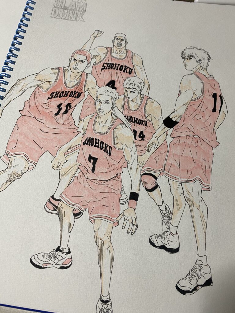 🏀いま、バスケがあちゅい！！🔥　（だから思わずスラムダンク描き中）